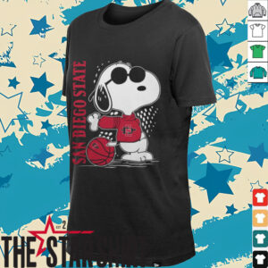 Snoopy The Peanuts San Diego State Aztecs Basketball Shirt