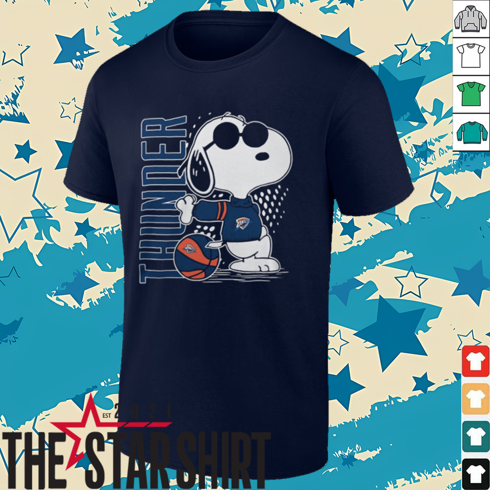 Oklahoma City Thunder Basketball x Snoopy T Shirt Oklahoma City Thunder Basketball x Snoopy T Shirt