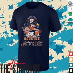 Official Houston Astros Merchandise Houston Astros Snoopy Charlie Brown Woodstock The Peanuts Movie Baseball 2023 Shirt