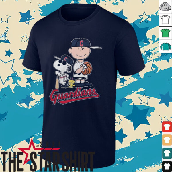 Guardians Baseball Shop The Peanuts Movie Characters Cleveland Guardians Baseball Shirt