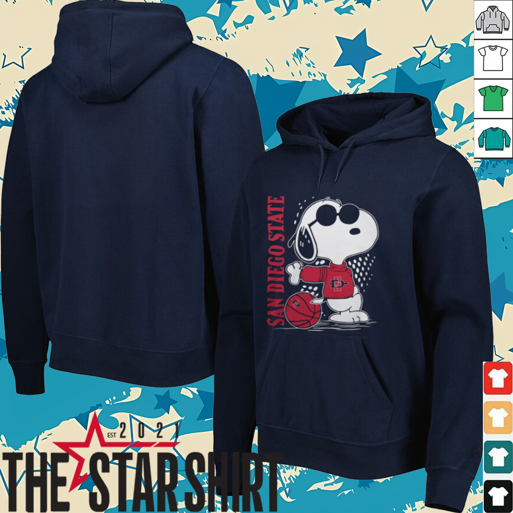Snoopy The Peanuts San Diego State Aztecs Basketball Shirt Snoopy The Peanuts San Diego State Aztecs Basketball Shirt