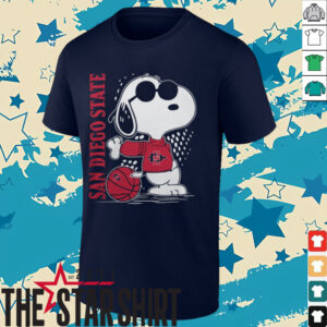 Snoopy The Peanuts San Diego State Aztecs Basketball Shirt