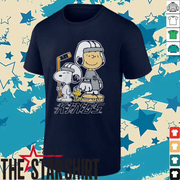 Los Angeles Kings NHL Charlie Brown Snoopy And Woodstock Logo Shirt