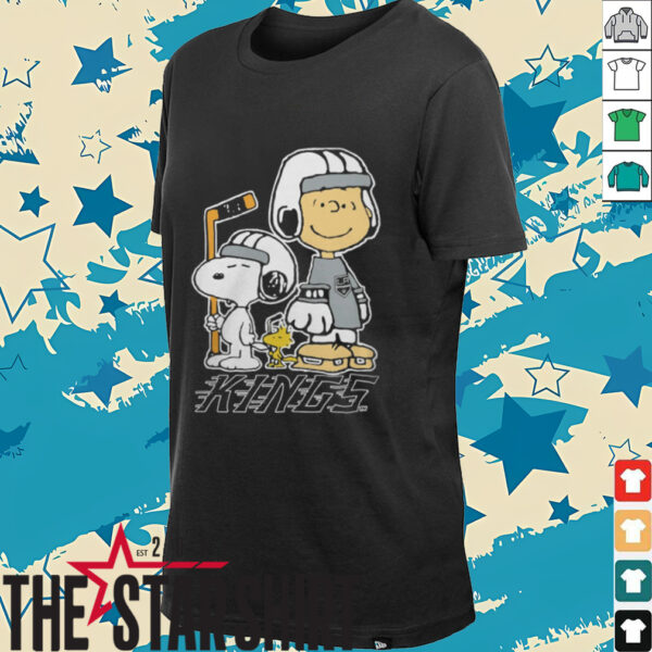 Los Angeles Kings NHL Charlie Brown Snoopy And Woodstock Logo Shirt