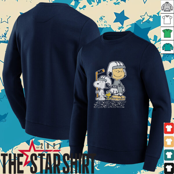 Los Angeles Kings NHL Charlie Brown Snoopy And Woodstock Logo Shirt