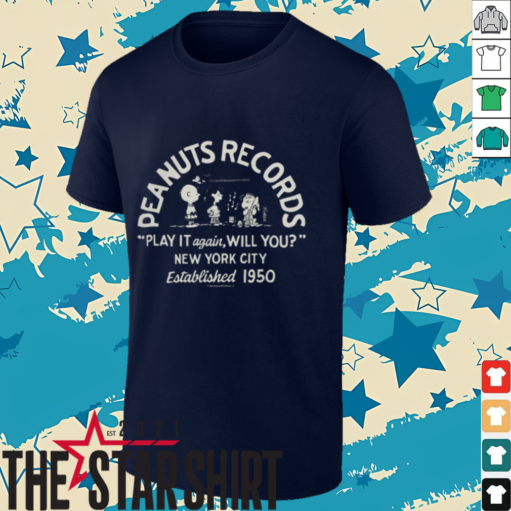Official Snoopy Merch Peanuts Records Play It Again Will You Hoodie Official Snoopy Merch Peanuts Records Play It Again Will You Hoodie