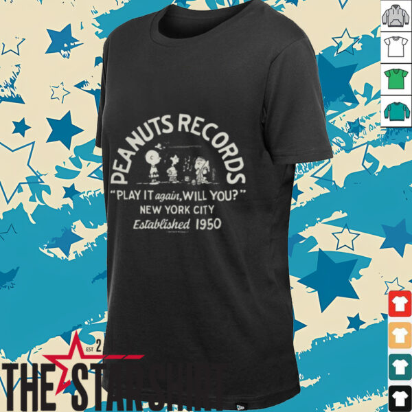 Official Snoopy Merch Peanuts Records Play It Again Will You Hoodie