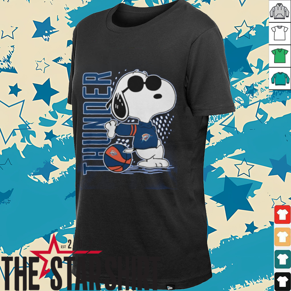 Oklahoma City Thunder Basketball x Snoopy T Shirt Oklahoma City Thunder Basketball x Snoopy T Shirt