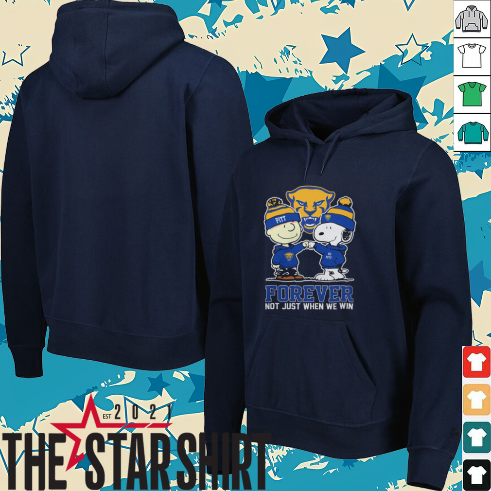 Peanuts Charlie Brown And Snoopy Pitt Panthers Forever Not Just When We Win Tee Shirt Peanuts Charlie Brown And Snoopy Pitt Panthers Forever Not Just When We Win Tee Shirt