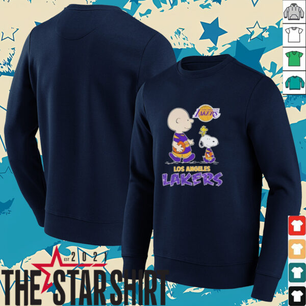 Snoopy And Charlie Brown The Peanuts Los Angeles Lakers T shirts