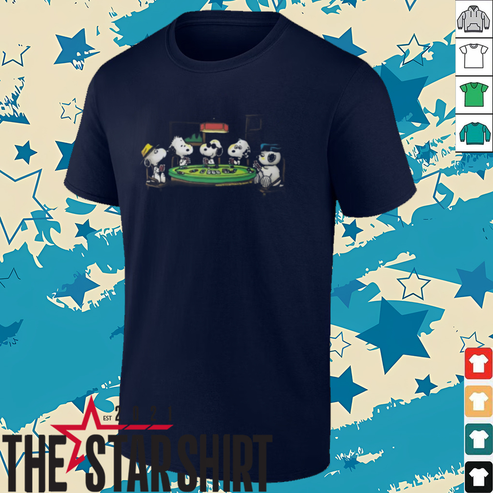 Snoopy Peanuts Poker Black T Shirt Snoopy Peanuts Poker Black T Shirt