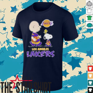 Snoopy And Charlie Brown The Peanuts Los Angeles Lakers T shirts