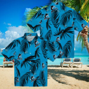 Men’s Miami Marlins Tropical Hawaiian Shirt   Summer Palm Leaf MLB Fan Gear