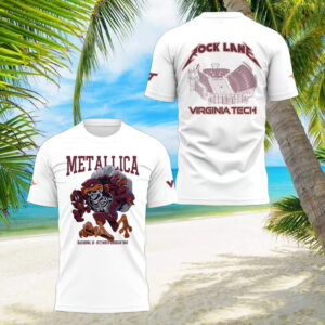 Metallica x Virginia Tech Lane Rocked T Shirt Gifts For Music Fans