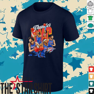 Oklahoma City Thunder Starting 5 players shirt