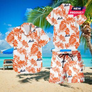 New York Mets Beach Outfit Hawaiian Shirt