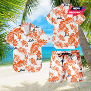 New York Mets Beach Outfit Hawaiian Shirt