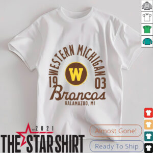 Western Michigan Broncos Comfort Colors Mascot Overlay T Shirt
