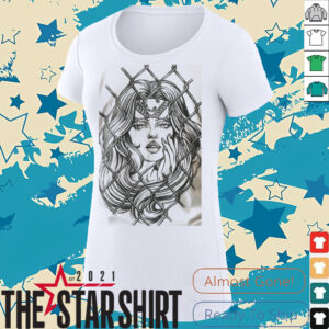 Gangster Girl Behind Fence T Shirt