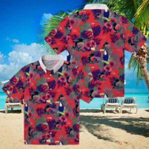 Miami Marlins Hawaiian Shirt for Baseball Fans   Toucan Floral Print