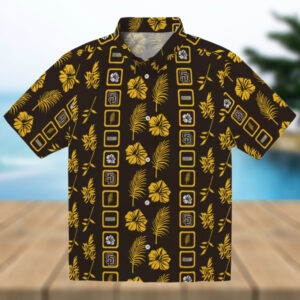 MLB San Diego Padres Hawaiian Shirt Brown Palm Print for Tailgate Party
