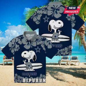 Dallas Cowboys Snoopy Surf Hawaiian Shirt