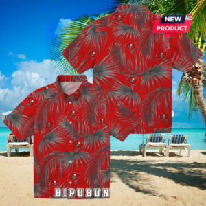 Leafy Palms Tampa Bay Buccaneers Hawaiian Shirt