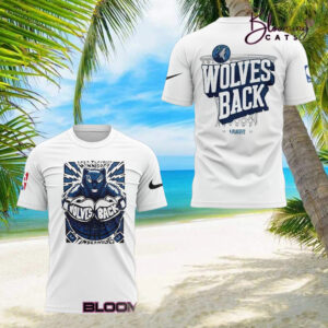 Minnesota Timberwolves “Wolves back” Play Off 2025 T shirt