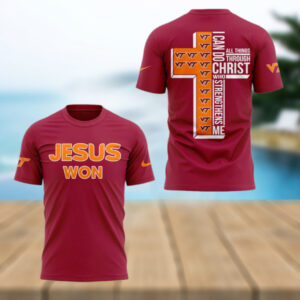 Virginia Tech Jesus Won 2025 T Shirt
