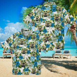 Miami Marlins Yoda Hawaiian Shirt   MLB Tropical Summer Beachwear for Men