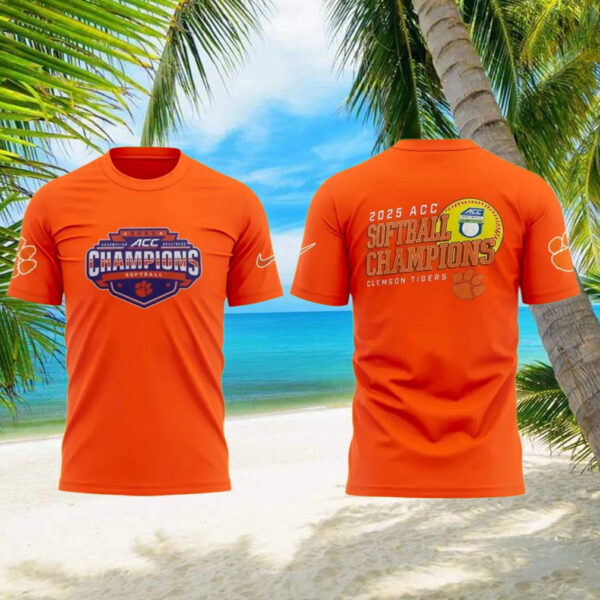 Clemson Softball ACC Champions 2025 T Shirt