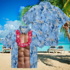 Official Kansas City Royals Hawaiian Shirt   MLB Floral Button Up, Chest Illusion