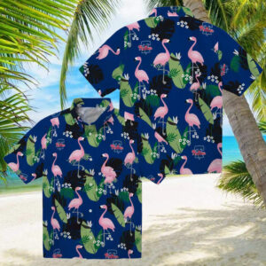 Philadelphia Phillies Flamingo Leaf Print Hawaiian Shirt   Stylish MLB Shirt for Baseball Fans