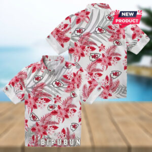 Kansas City Chiefs Hibiscus Palm Leaves Limited Hawaiian Shirt