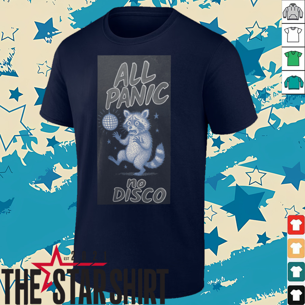 All Panic No Disco Raccoon T Shirt All Panic No Disco Raccoon T Shirt