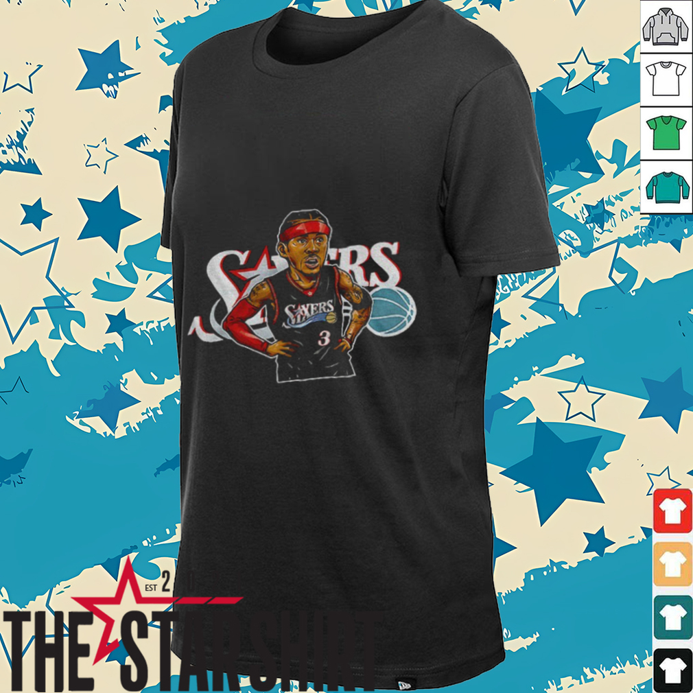 Allen Iverson 3 Philadelphia 76ers Basketball NBA shirt Allen Iverson 3 Philadelphia 76ers Basketball NBA shirt