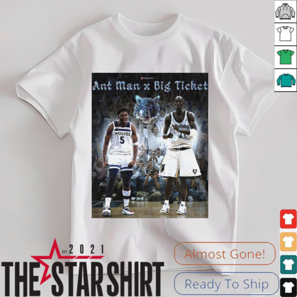 Anthony Edwards Ant Man x Big Ticket Minnesota Timberwolves shirt