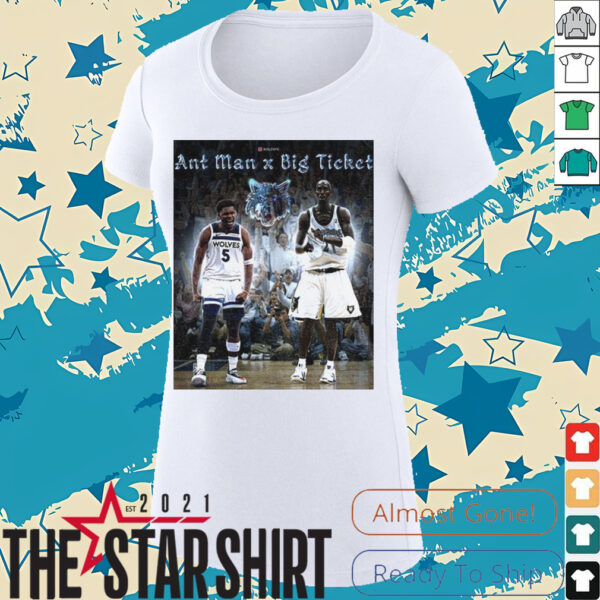 Anthony Edwards Ant Man x Big Ticket Minnesota Timberwolves shirt
