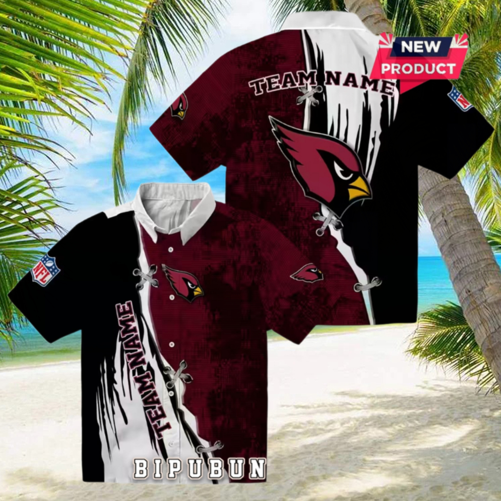Arizona Cardinals Custom Edgy Streaks Hawaiian Shirt Arizona Cardinals Custom Edgy Streaks Hawaiian Shirt
