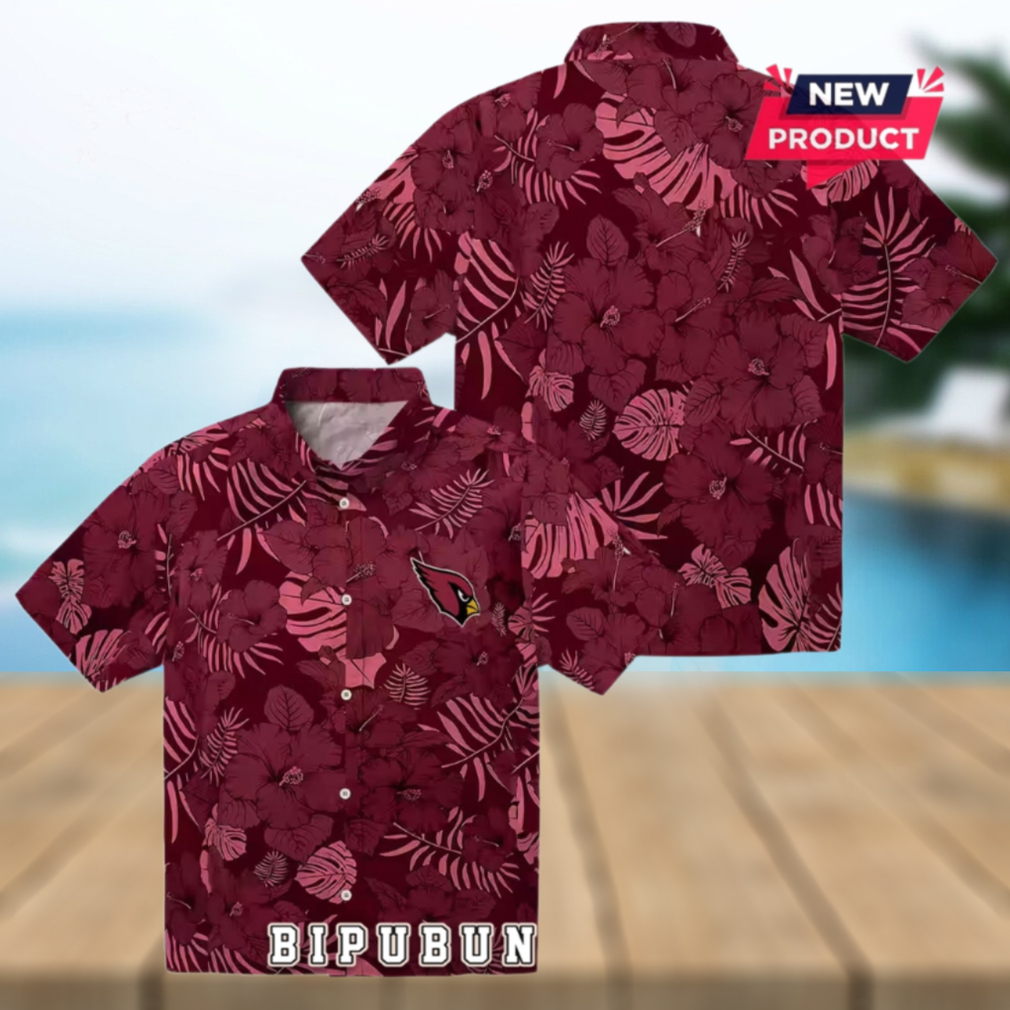 Arizona Cardinals Jungle Vibes Hawaiian Shirt Arizona Cardinals Jungle Vibes Hawaiian Shirt