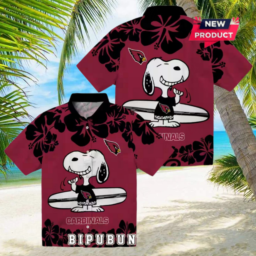Arizona Cardinals Snoopy Surf Hawaiian Shirt Arizona Cardinals Snoopy Surf Hawaiian Shirt