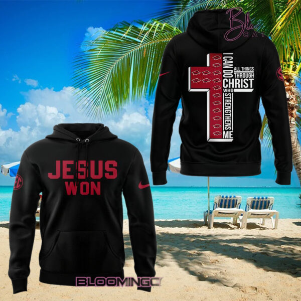 Arkansas Razorback x Jesus Won Special Edition Hoodie