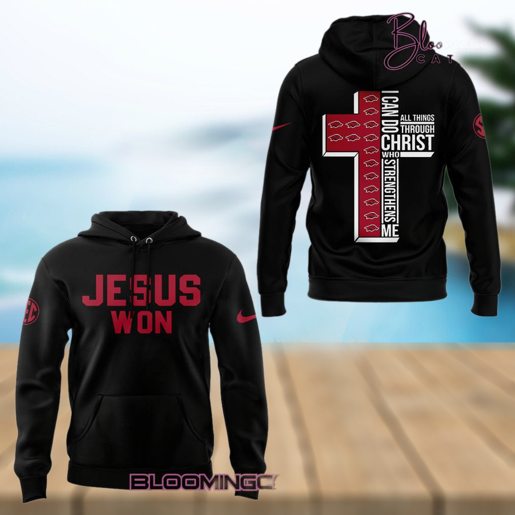 Arkansas Razorback x Jesus Won Special Edition Hoodie Arkansas Razorback x Jesus Won Special Edition Hoodie