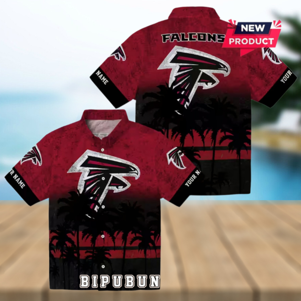 Atlanta Falcons Custom Sunset Pattern Hawaiian Shirt Atlanta Falcons Custom Sunset Pattern Hawaiian Shirt