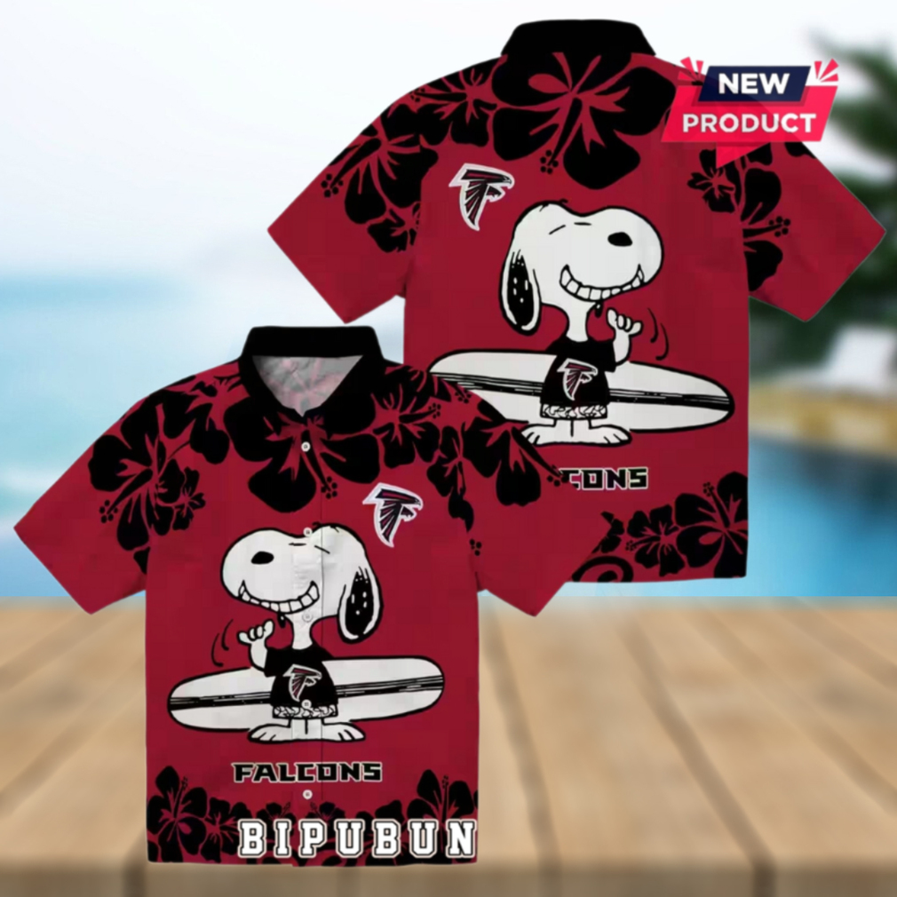 Atlanta Falcons Snoopy Surf Hawaiian Shirt Atlanta Falcons Snoopy Surf Hawaiian Shirt