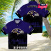 Baltimore Ravens Palm Motifs Hawaiian Shirt