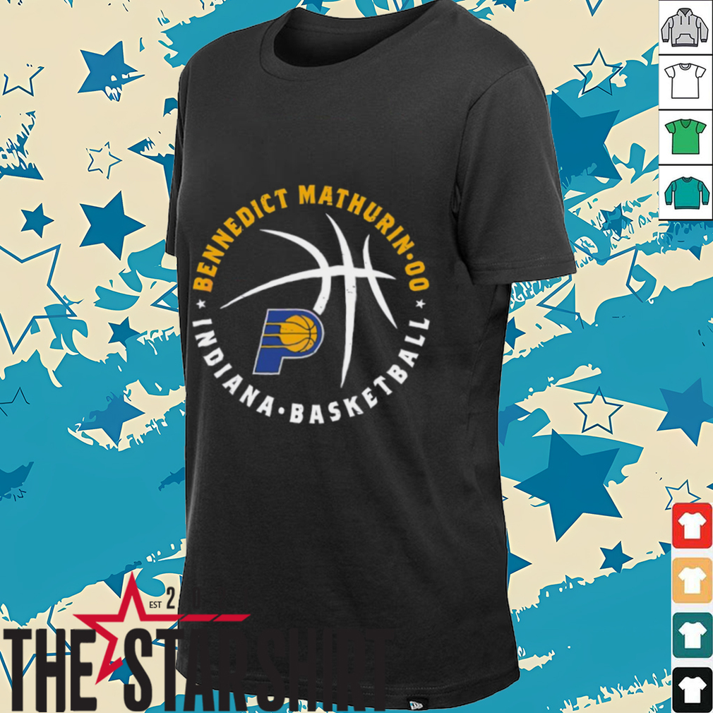 Bennedict Mathurin Indiana Pacers Basketball player ball shirt Bennedict Mathurin Indiana Pacers Basketball player ball shirt