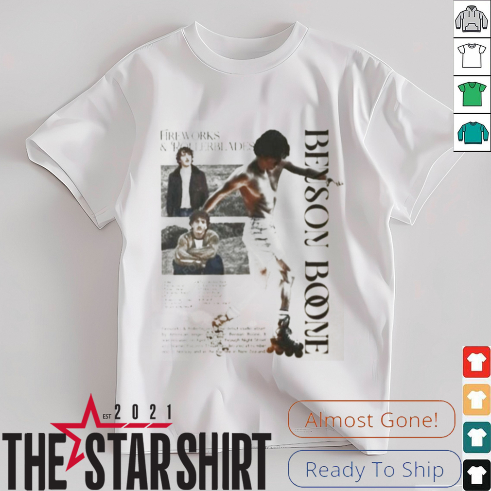 Benson Boone Fireworks World Tour 2025 T Shirt Benson Boone Fireworks World Tour 2025 T Shirt