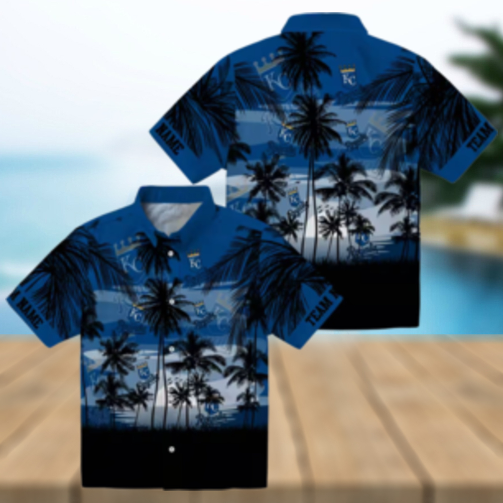 Best Kansas City Royals Sunset Hawaiian Shirt Blue & Black MLB Summer Beach Shirt Best Kansas City Royals Sunset Hawaiian Shirt Blue & Black MLB Summer Beach Shirt