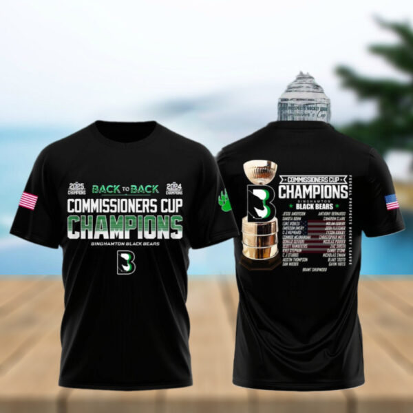 Binghamton Black Bears Champions Commissioner Cup 2025 T Shirt